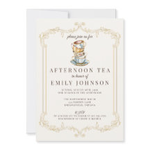 Afternoon Tea Bridal Shower Invitation