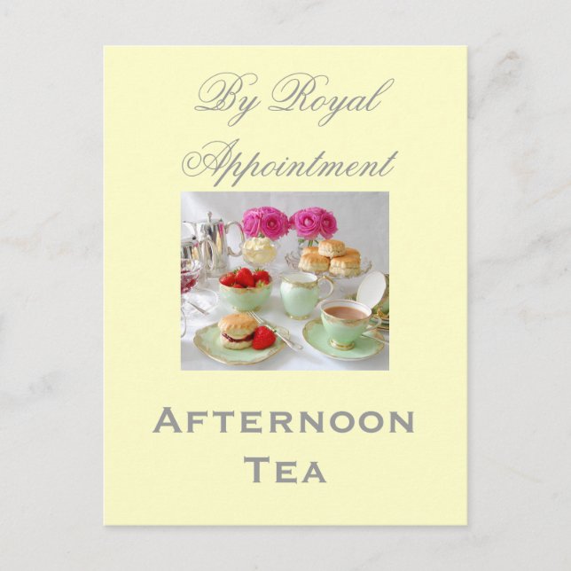 Afternoon Tea 'By Royal Appointment' Postcard (Front)