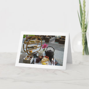 Afternoon Tea Folded Blank Greeting Card