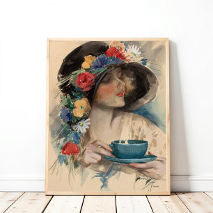 Afternoon Tea, Harrison Fisher  Poster