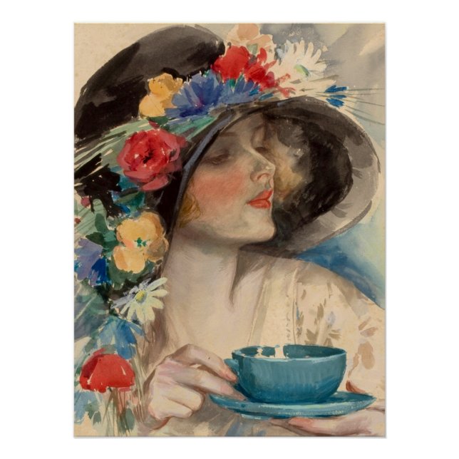 Afternoon Tea - Harrison Fisher Poster (Front)