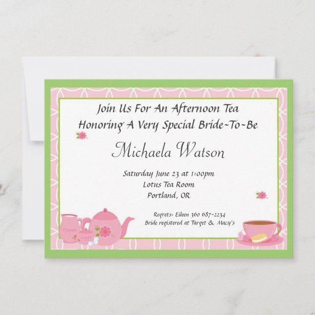 Afternoon Tea Invitation (Front)