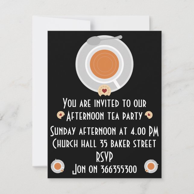 Afternoon Tea Invitation (Front)