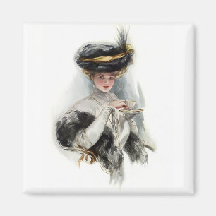 Afternoon Tea Lady Magnet