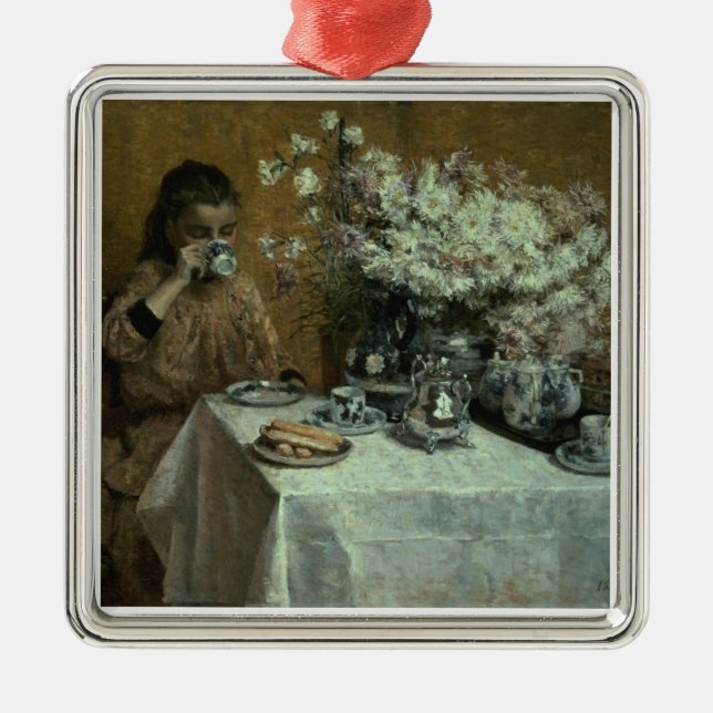 Afternoon Tea Metal Tree Decoration (Front)