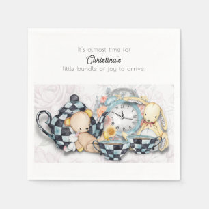 Afternoon Tea Party Baby Shower Paper Napkin