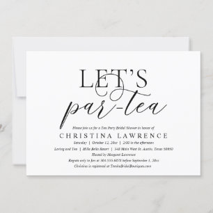 Afternoon Tea Party, Bride to be, Bridal Shower Invitation