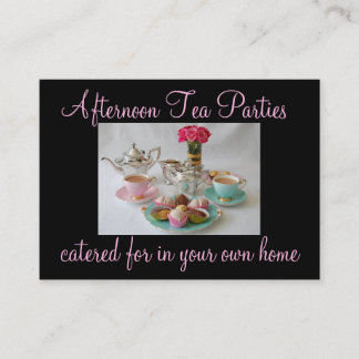 Afternoon Tea Party Business Card