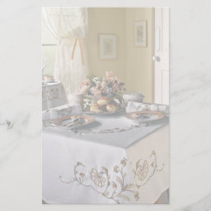 Afternoon tea setting stationery