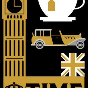 Afternoon Tea-time  Tea Towel