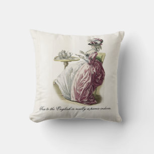 Afternoon Tea, with quote Cushion