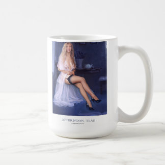 "AFTERNOON TEAS" Pinup girl coffee mug
