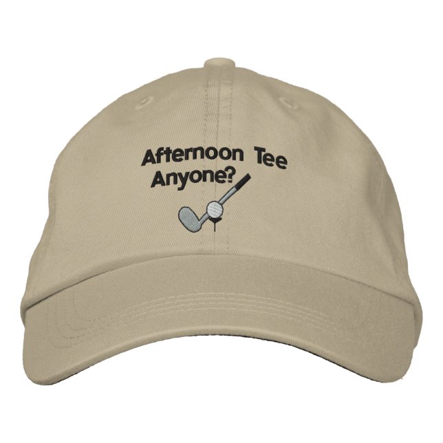 Afternoon Tee Golfing Embroidered Hat (Front)