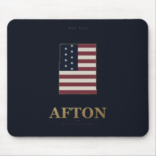 Afton New York American Silhouette Mouse Pad