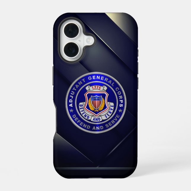 AG Adjutant General Corps iPhone 16 Case (Back)