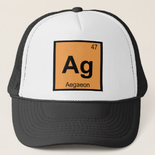 Ag - Aegaeon Greek Chemistry Periodic Table Symbol Trucker Hat