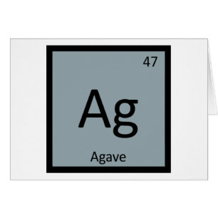 Ag - Agave Nectar Chemistry Periodic Table Symbol