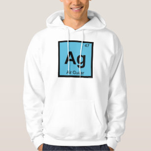 Ag - Air Guitar Music Chemistry Periodic Table Hoodie