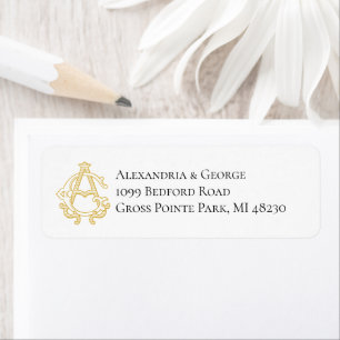 AG Monogram GA Monogram Label