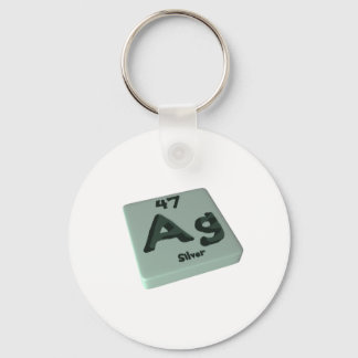 Ag Silver Key Ring