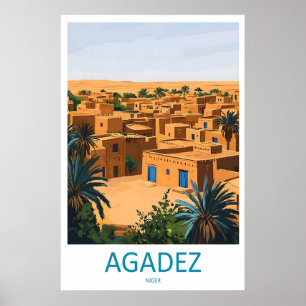 Agadez Travel Print Agadez Wall Niger Agadez Art