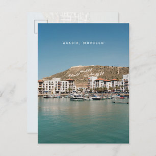 Agadir Morocco Marina Travel Postcard
