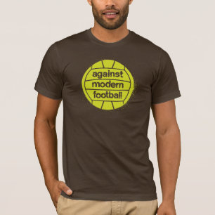Against Modern Football (Brown/Lime) T-Shirt