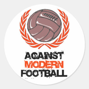 Against Modern Football Classic Round Sticker