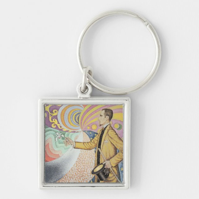Against the Enamel of a Background Rhythmic Key Ring (Front)