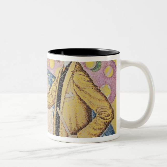 Against the Enamel of a Background Rhythmic Two-Tone Coffee Mug (Right)