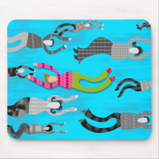 against-the-flow mouse pad