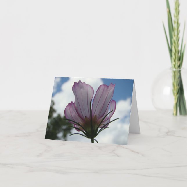 Against the Sky Floral Notecard (Front)