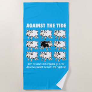 Against the Tide Beach Towel