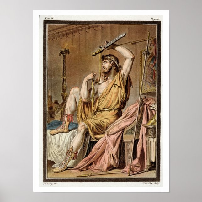 Agamemnon, costume for 'Iphigenia in Aulis' by Jea Poster (Front)