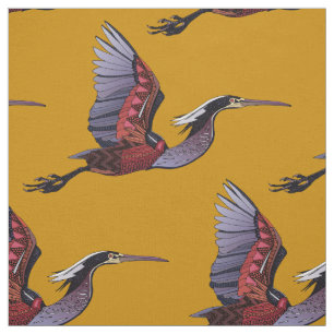 Agami heron gold fabric