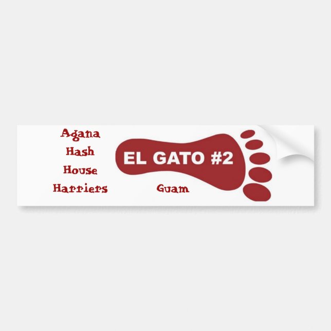 Agana Hash House Harriers, Guam Bumper Sticker (Front)