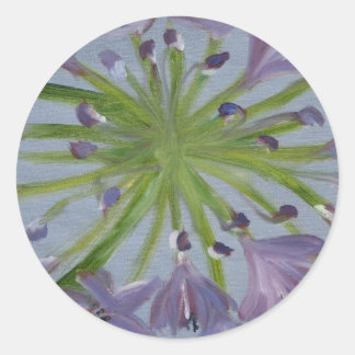 "Agapanthus" Classic Round Sticker