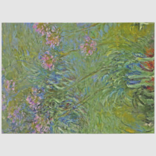 Agapanthus Flowers (by Claude Monet) Tissue Paper