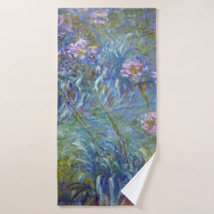 Agapanthus, Monet Bath Towel