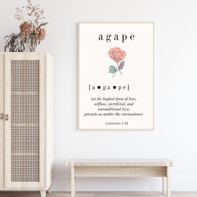 Agape Definition Wall Art Poster (Creator Uploaded)