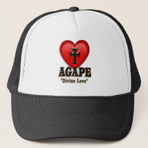 Agape heart symbol of love hat