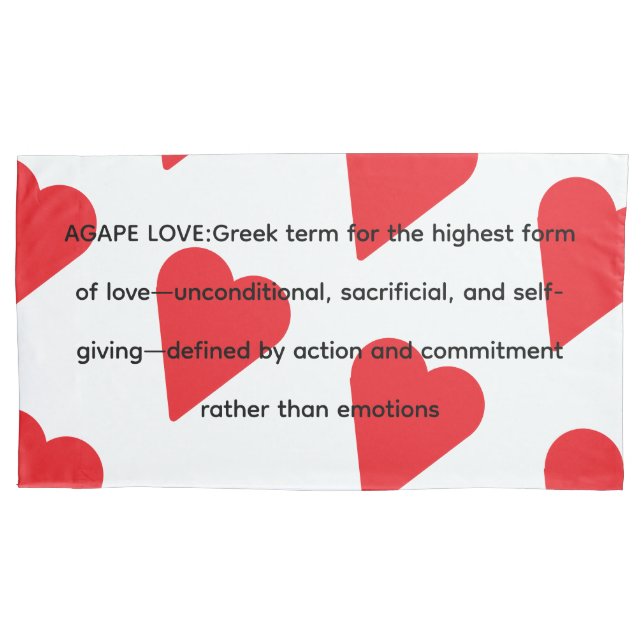 AGAPE LOVE PILLOWCASE (Front-Left)