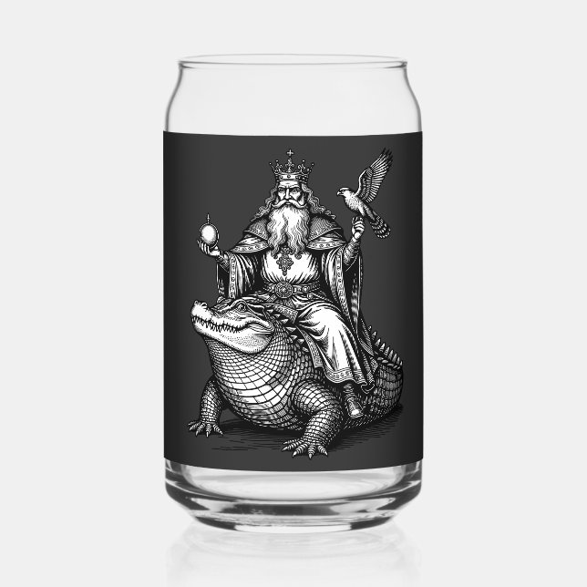 Agares and the Ancient Beast Can Glass (Back)