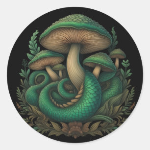 Agarics & Scales Classic Round Sticker