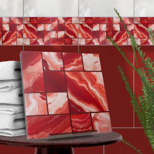 Agate and Carnelian stones mosaic Tile