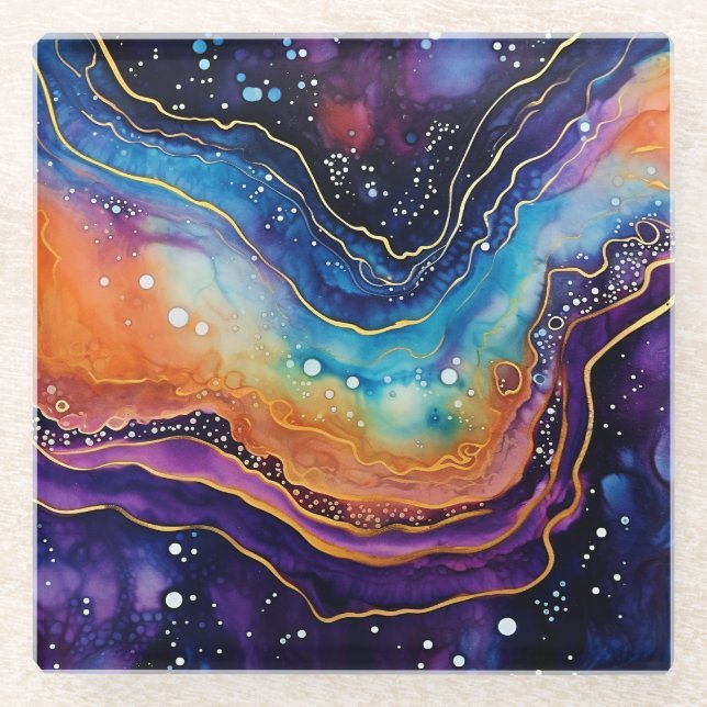 Agate Art Coaster (Front)
