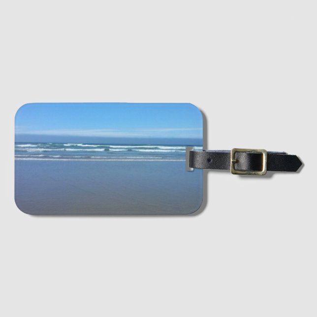 Agate Beach, Oregon Luggage Tag (Front Horizontal)
