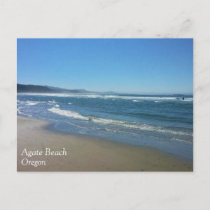 Agate Beach, Oregon Postcard