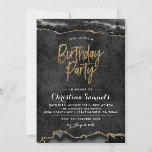 Agate Birthday Invitation