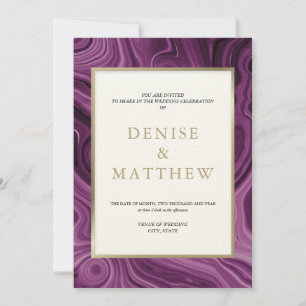 Agate Collection Dalia Purple Invitation